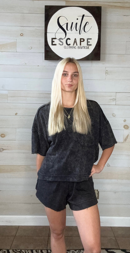 Set Them Straight Mineral Washed Comfy Set