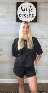 Set Them Straight Mineral Washed Comfy Set