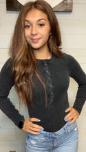 Load image into Gallery viewer, Mineral Washed Long Sleeve Bodysuits