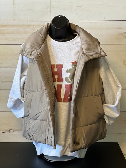 Solid Puffer Vests