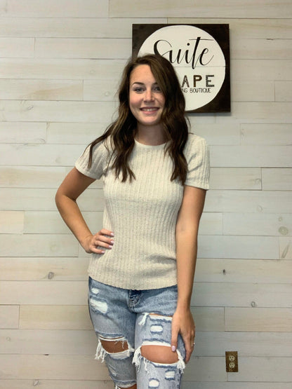 Ribbed Knit Top