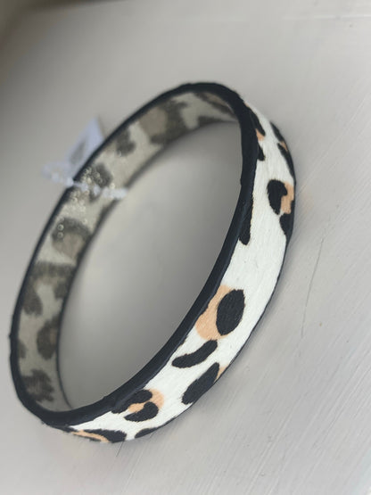 Leopard Print Bangle Bracelets