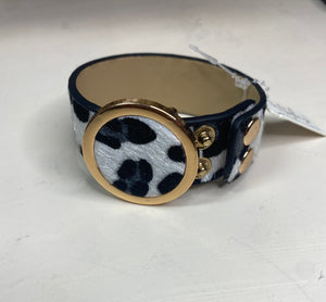 Cheetah Snap Closure Bracelets