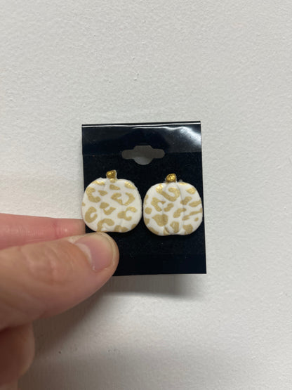 Pumpkin Stud Earrings
