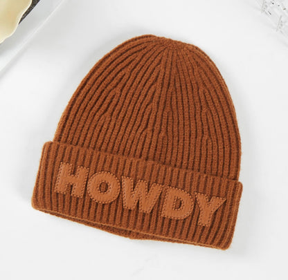 Howdy Lettering Beanie