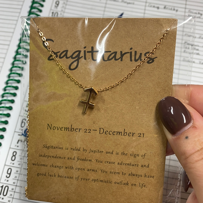 Gold Star Sign Necklace