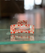 Load image into Gallery viewer, Rectangle Heart Hair Claw Clips