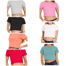 Load image into Gallery viewer, Everyday Essentials Cropped Tees