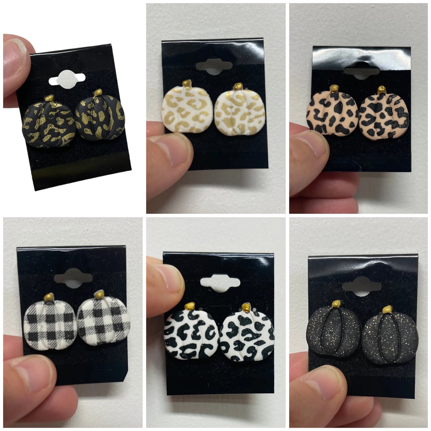 Pumpkin Stud Earrings