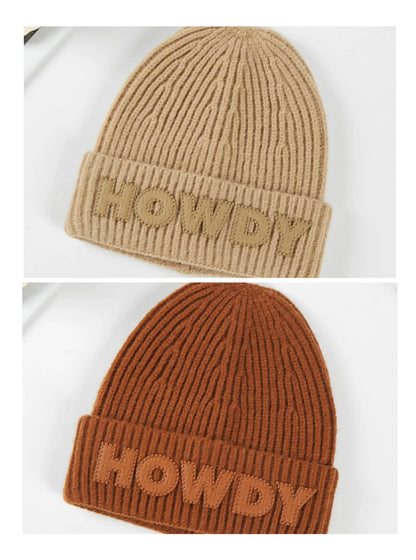 Howdy Lettering Beanie