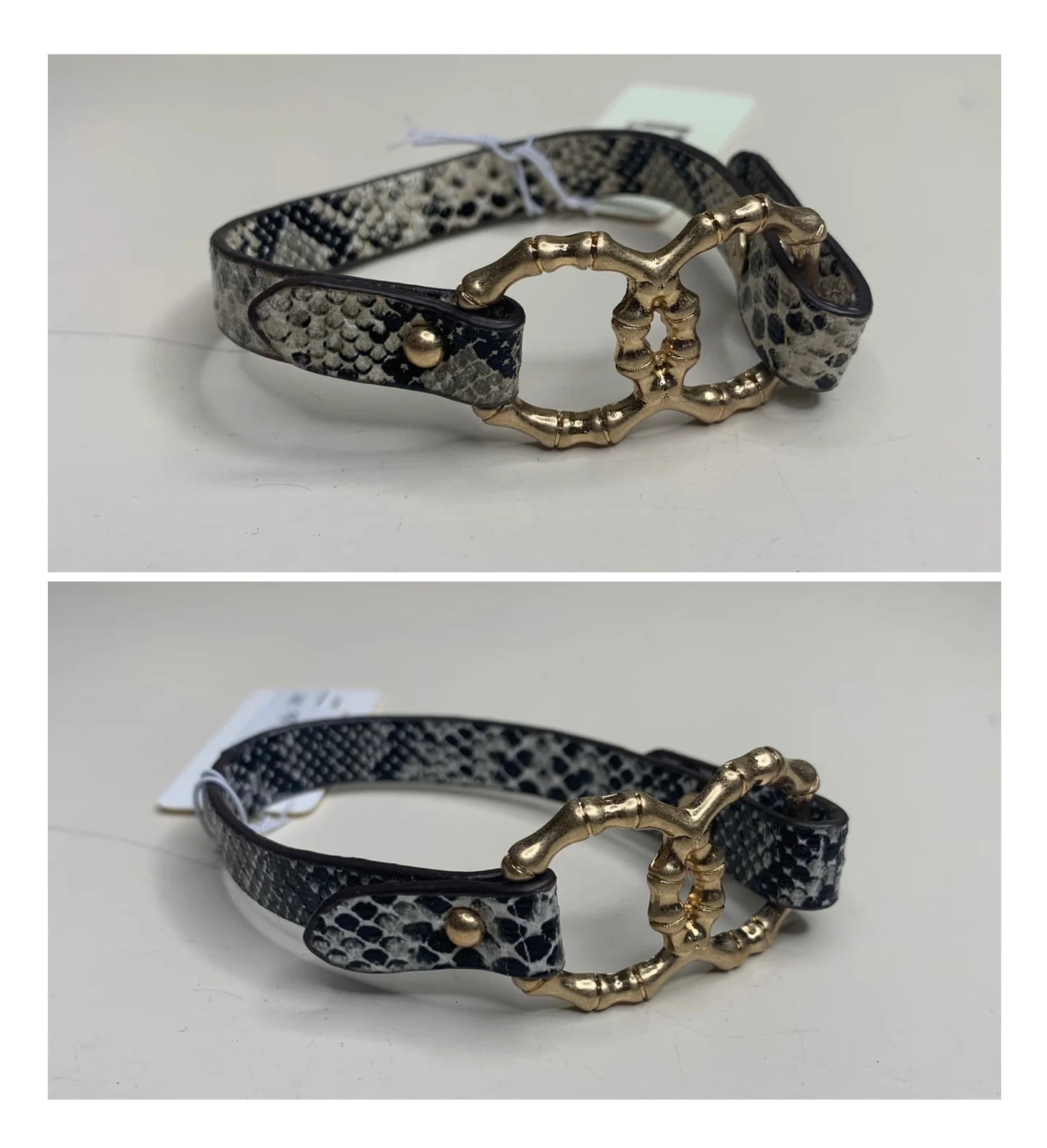 Snakeskin Leather Bracelet