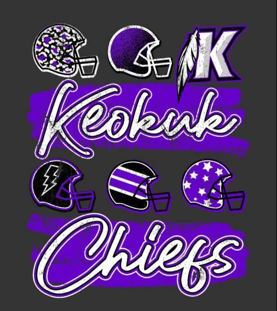 Keokuk Football Custom Team Graphic Tee