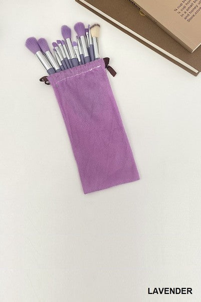 13 PCS Makeup Brush Set w Storage Bag