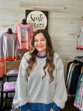 Load image into Gallery viewer, Girl Talk Oversized Waffle Knit Top