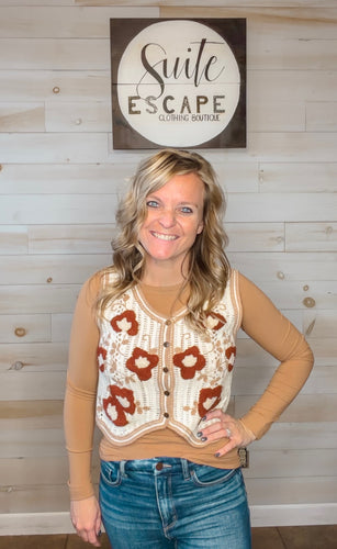 Desert Bloom Crochet Vest
