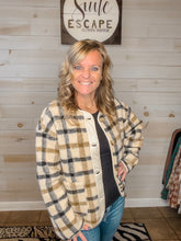 Load image into Gallery viewer, Plaid &amp; Cozy Button Down Jacket