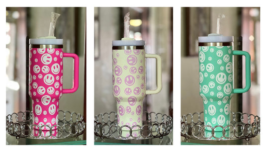 Happy Face 40 oz. Tumblers