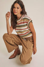 Load image into Gallery viewer, Seasonless Transitional Stripe Sweater  Vest