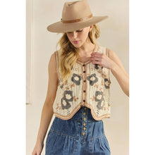 Load image into Gallery viewer, Desert Bloom Crochet Vest