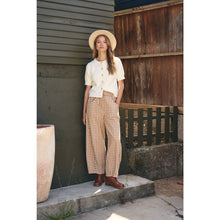 Load image into Gallery viewer, Easy Day Relaxed Gingham Cotton Barrel Leg Pants