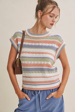 Load image into Gallery viewer, Seasonless Transitional Stripe Sweater  Vest