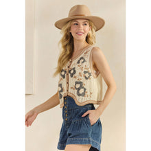 Load image into Gallery viewer, Desert Bloom Crochet Vest
