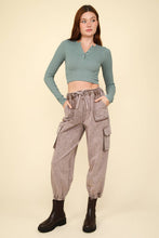 Load image into Gallery viewer, The Clean Slate Fitted Crop Henley Top