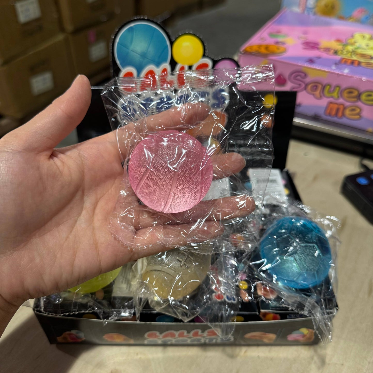 Sugar Squeeze Solid Assorted Sports Ball