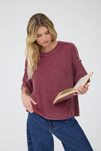 Load image into Gallery viewer, Faded Indigo Knit Sweater