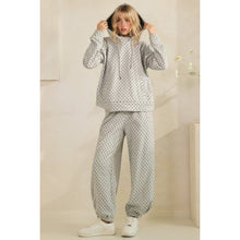 Load image into Gallery viewer, Cozy Micro Polka Dot Hoodie
