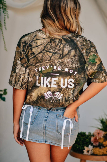 They're Not Like Us Camo Tee