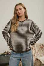 Load image into Gallery viewer, Just My Type Henley Sweater