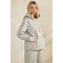 Load image into Gallery viewer, Cozy Micro Polka Dot Hoodie