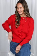 Load image into Gallery viewer, Pretty in Bows Snap Button Cardigan Sweater