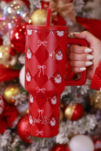 Load image into Gallery viewer, Santa&#39;s Signature Bow Tumbler