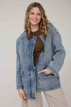 Load image into Gallery viewer, Hooked on You Washed Denim Jacket