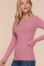 Load image into Gallery viewer, The Base Layer Long Sleeve Ribbed Top