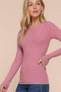 The Base Layer Long Sleeve Ribbed Top