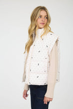Load image into Gallery viewer, POLKA DOT &amp; BOW PATTERN PUFFER VEST