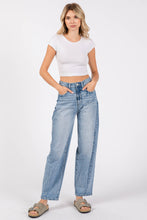 Load image into Gallery viewer, LM SIDE SEAM DETAILING HIGH RISE COMFORT BARREL JEANS