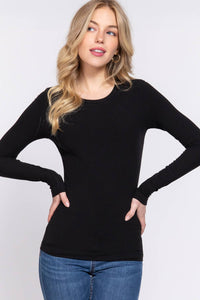 The Base Layer Long Sleeve Ribbed Top