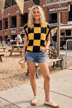 Load image into Gallery viewer, Checkered Game Day Knit Sleeveless Top