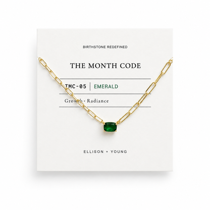 The Month Code Birthstone Necklace Collection