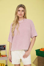 Load image into Gallery viewer, Faded Indigo Knit Sweater