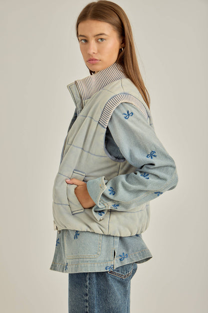 Foggy Morning Quilted vest