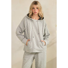 Load image into Gallery viewer, Cozy Micro Polka Dot Hoodie