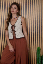 Load image into Gallery viewer, Perfectly Tied Crochet Knit  Vest