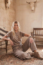 Load image into Gallery viewer, Dot &amp; Cozy Oversized Mineral Washed Scuba Barrel Lounge Pants