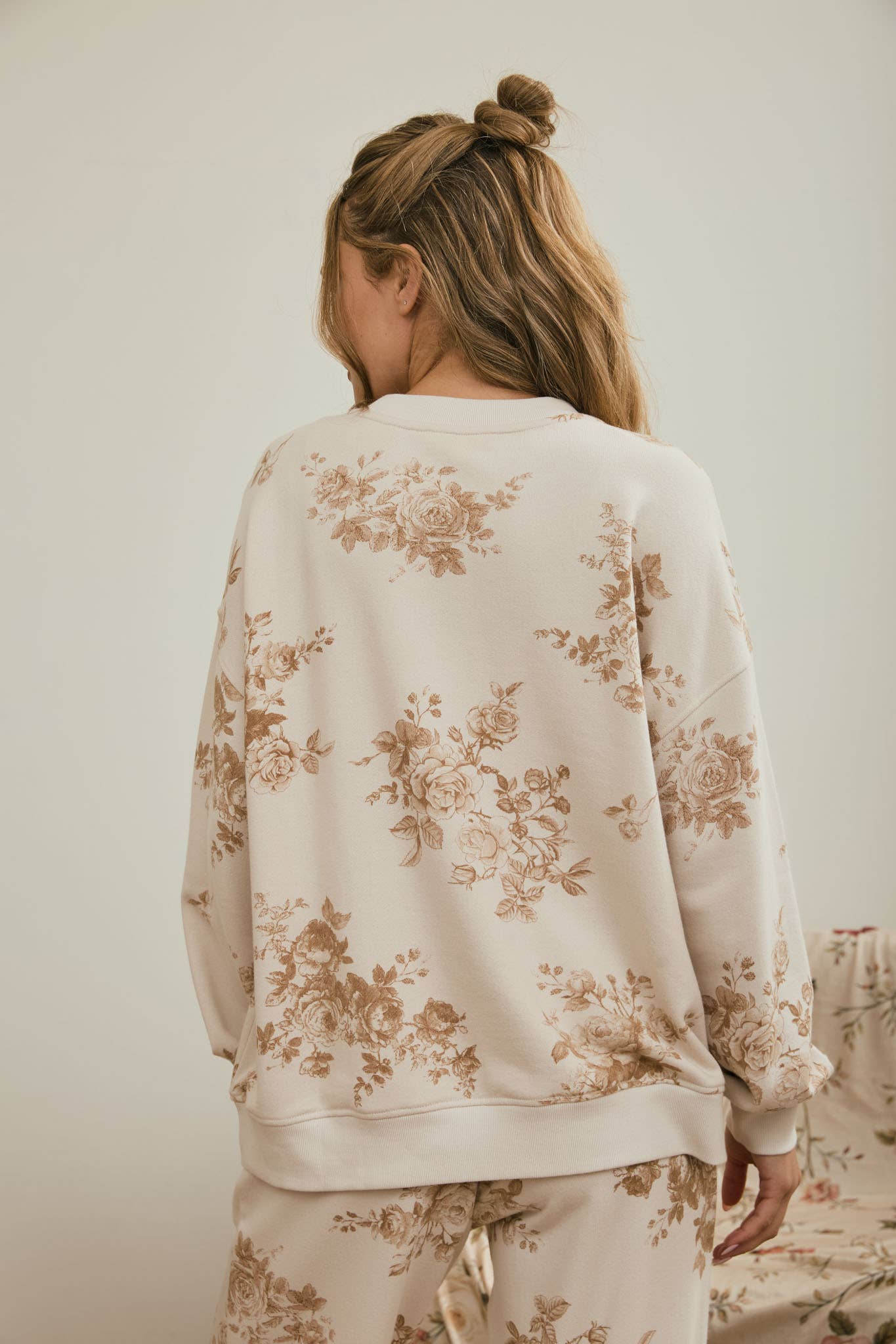 Autumn Daydream Floral Crew Neck Top