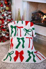 Load image into Gallery viewer, Midnight Bow Christmas Edition Blanket
